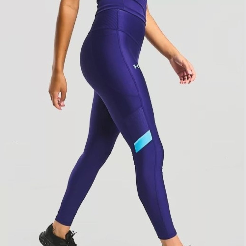 NWT Under Armour Mesh Panel Legging Size LG
